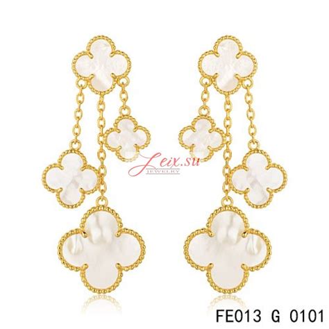 van cleef arpels earrings replica|van cleef vintage earrings.